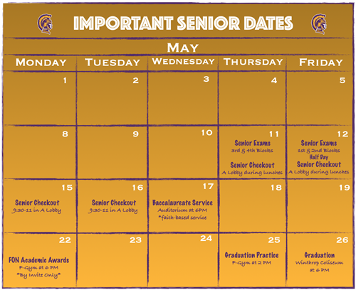 calendar of senior events